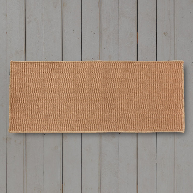 Herringbone Jute Rug, 22" W x 54" L
