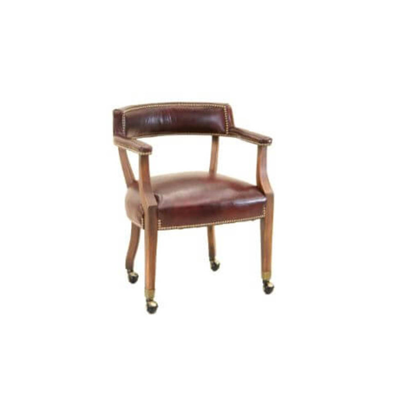 Leather Armchair, Hair Hide Black, French Dark Chocolate, Natural