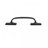 Black Wrought Iron Cabinet Handle 6" L Rust Resistant with Hardware
