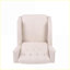 Fauteuils inclinables, fauteuil inclinable en tissu avec rivets Mid-Century | Tweed beige clair | Structure en bouleau-1953724998
