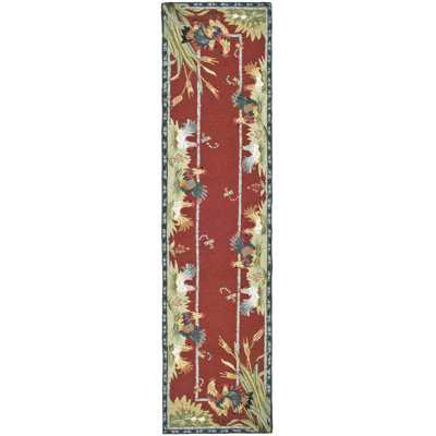 Tapis floral en laine crocheté à la main Kinchen
