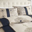 Édredon bleu marine - très grand avec 2 taies décoratives assorties et taies décoratives carrées