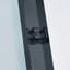 Porte de douche coulissante double l 56 à 60 po x H 75 po, cadre en alliage d'aluminium noir mat, verre trempé clair de 5/16 po (8 mm) d'épaisseur.