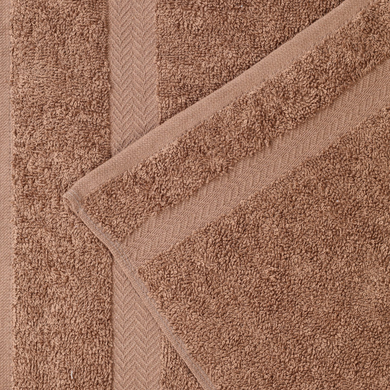 Ensemble de serviettes de bain en coton léger à séchage rapide, Drap de bain - paquet de 2, Café au lait