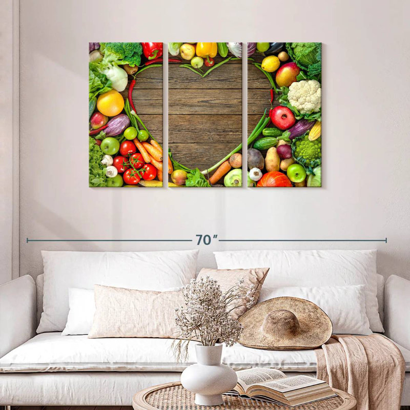 Yarlin Healthy Food Heart, 28" H x 45" W