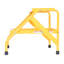 ESCABEAU EN ALUM-2 MARCHES-JAUNE