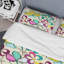 Fleurs multicolores - ensemble de housse de couette floral - microfibre de polyester-757662199
