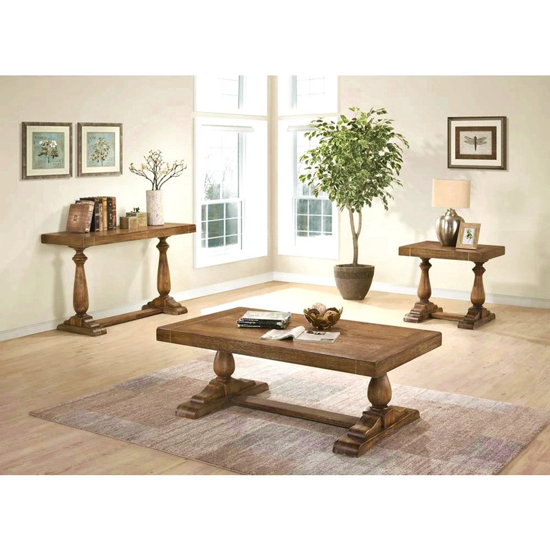 Console en bois massif 50 ", Brun