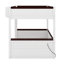 Grand lit superposé en bois avec tablettes et station de recharge USB-247671727