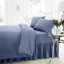 Premium Percale Deep Fitted Sheet  - Polycotton Solid Colour Double King Super King Long Lasting Bedsheet UK-1357298172-1357298169