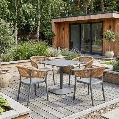 Plastic Patio Dining Set Table,