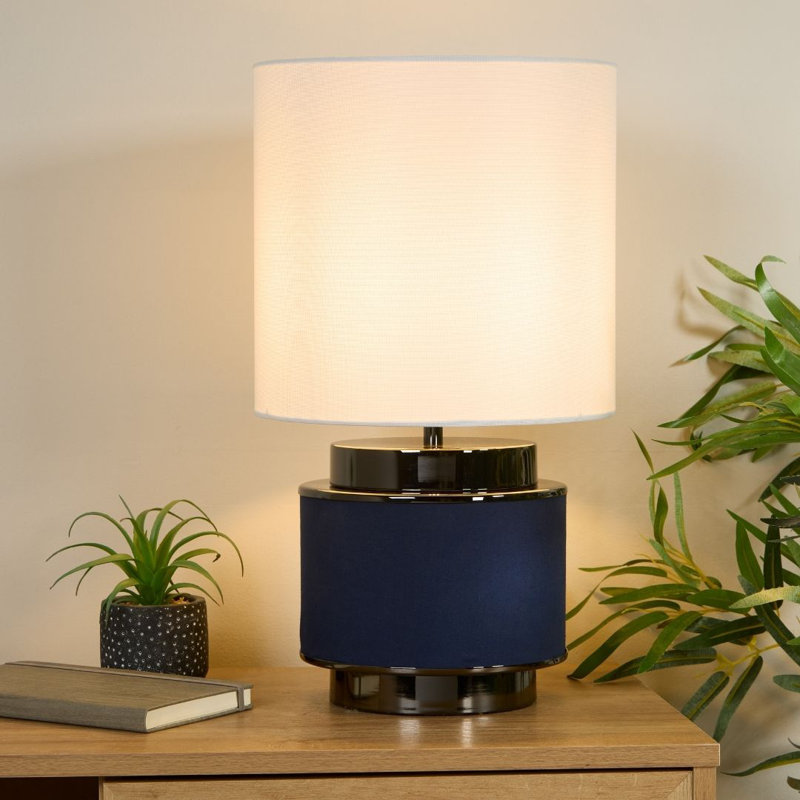 Table Lamp, Navy/Black