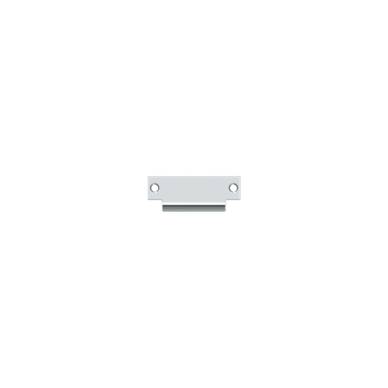 Deltana SPBDB478U26D ANSI Blank T- Strike, 4-7/8" x 1-1/4", Without Hole in Brushed Chrome, Polished Chrome