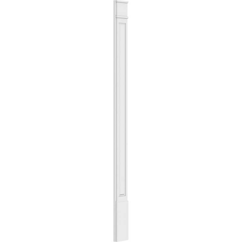 Pilastre surélevé en PVC TruCruft (la paire), Base et chapiteau décoratifs, 8", 108 po