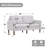 65" Chenille Classic Loveseat Mid-Century Modern Sofa-121601143
