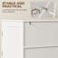 47" Tall Pantry Cabinet Kitchen Pantry w/ 6 Door Racks, White