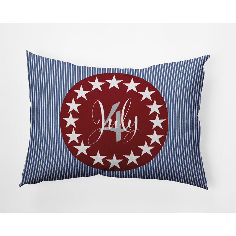Coussin décoratif juillet quatre, Géométrique rouge