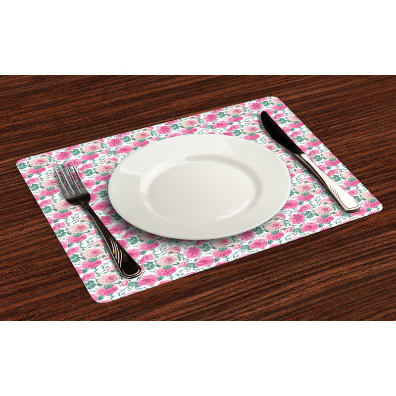 Récapitulatif de 18,5 po, Rose / Vert / Blanc
