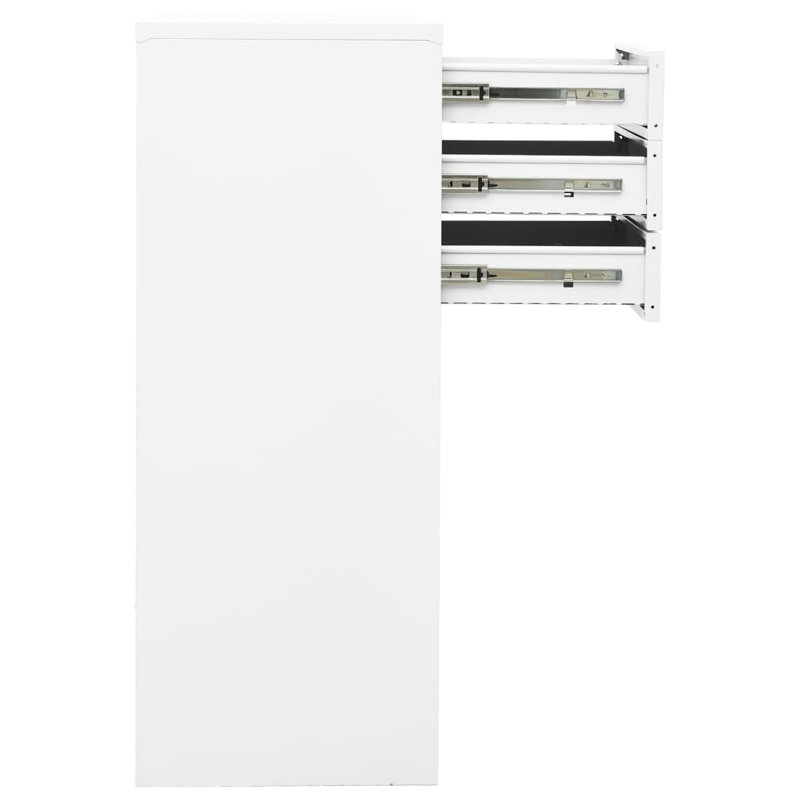 Bryshon 3 -Door 3 -Drawer, White