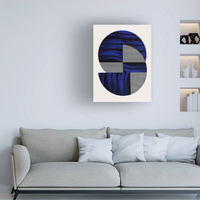 Art sur toile 2, bolognaise, petit doyen scandinave, bleu et noir