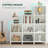 9-Cube Ladder Bookcase & Bookshelf, Floor Standing Display Storage 12 Shelves Bookshelf