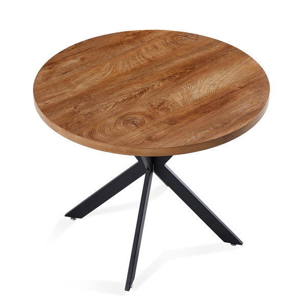 Millwood Pines Aynia Round Metal Base Dining Table | Wayfair