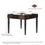 Table de salle à manger de style Mid-Century en bois de frêne blanc massif entièrement automatique