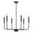 Crifasi 6 Light Black Contemporary Chandelier Candelabra