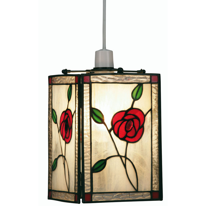 24cm H Glass Square Pendant Shade ( Screw On )