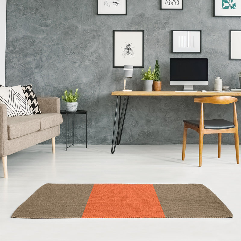 Striped Indoor Rug, Rectangle 5' x 7', No