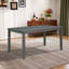 Ensemble de table de salle à manger 6 pièces avec banc et chaises (ensemble de 6)-1012651585-1012651586-1012651587