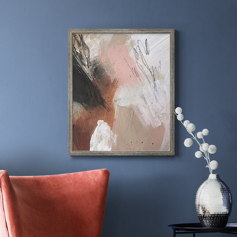 Toile encadrée de qualité supérieure «Unbleached Neutrals I» - prête à être accrochée, Gris, H 20 po x l 16 po