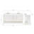 73'' Double Bathroom Vanity with White Quartz Top-80478373-80478376-125308781