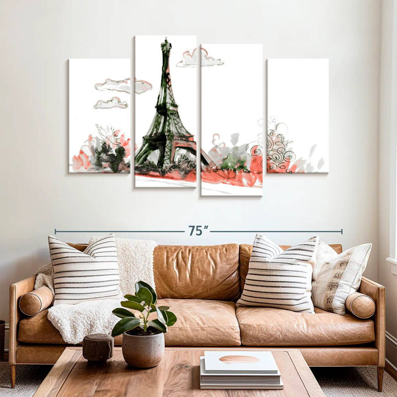 Vanna Paris Eiffel Tower Pop, 42'' H x 68'' W