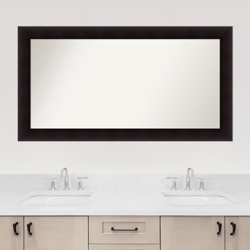Miroir mural Jillissa, Rectangle, Noir, 27,75 po x 51,75 po