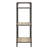 Antique Oak And Sandy Grey 3-Tier Bookcase