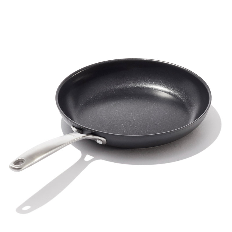OXO Good Grips Pro 10" Frying Pan Skillet, 3-Layered German Engineered Nonstick Coating, 10.6" Diameter