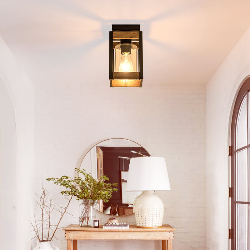 Briannalee Glass Semi Flush Mount