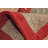 Rustic Elegance: Gabbeh Style Rug 2x4 with Vibrant Red Border