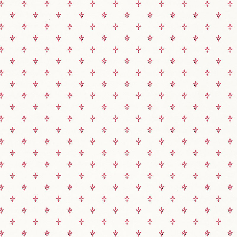 Pre-Pasted Wallpaper Roll, Red/White