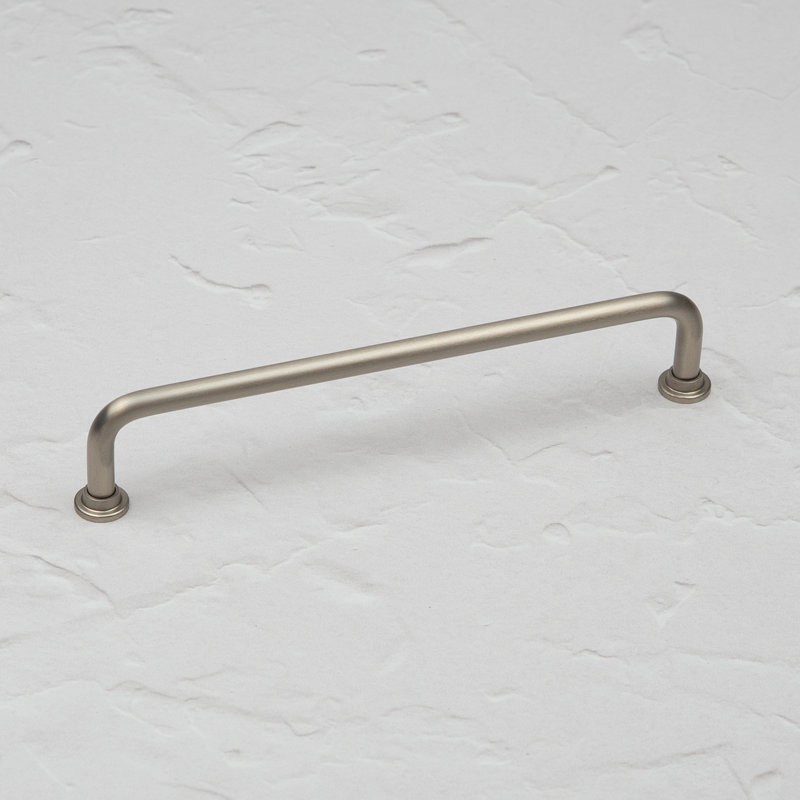 Brushed Nickel Slim Pipe Handles, 160mm