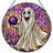 12"H Ghost Crystal Stained Glass Window Panel