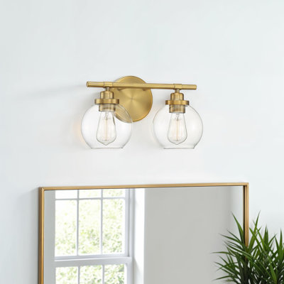 Hegland Dimmable Vanity Light in Satin Nickel