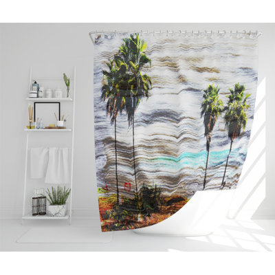 Etrella Polyester Shower Curtain Set