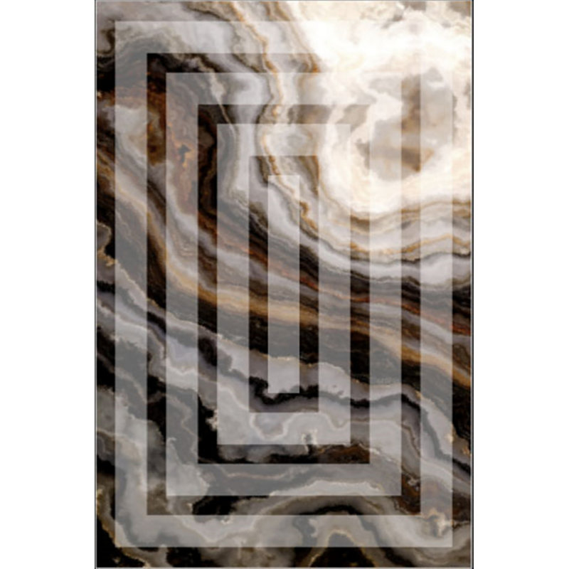 Luxurious Velvet Area Rug (4.6 x 7.2 ft), 100% Antibacterial Fabric, Non-Slip Cotton Backing, Pile Height: 0.4 in | Machine Washable, 3D Digital Print Design | Perfect for Living Room & Bedroom Decor, Soft & Durable
