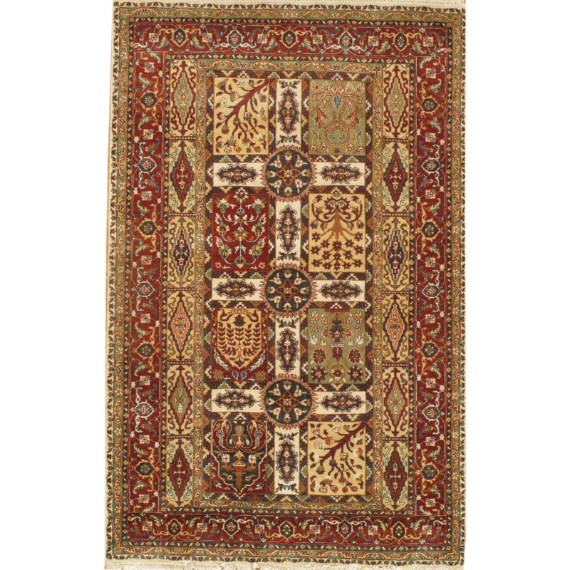 Tabriz Wool Oriental Area Rug, Rectangle 3' x 5'1"