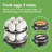 Hamilton Beach® 3-in-1 Egg Cooker with 14 Egg Capacity for Hard-Boiled Eggs, Poached Eggs and Omelets