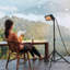 Chauffe-terrasse sur pied