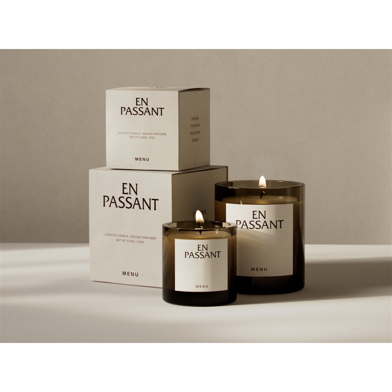 Olfacte 3.9" H Scented En Passant Candle, 2.8 oz