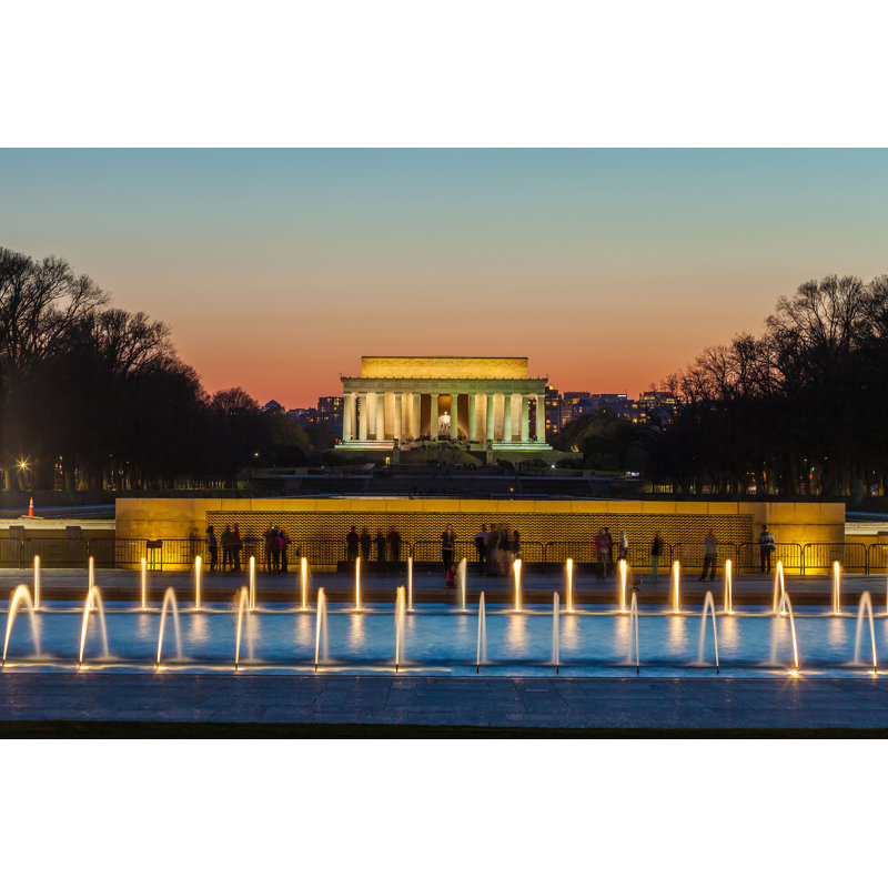 «Cupani Abraham Lincoln Memorial» par F11poto - Photographie de toile tendue, H 8 po x l 12 po